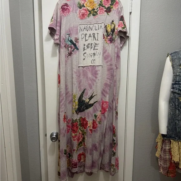 Magnolia Pearl Tie Dye Applique T Dress 835 Juniper SOLD OUT - Picture 7 of 10